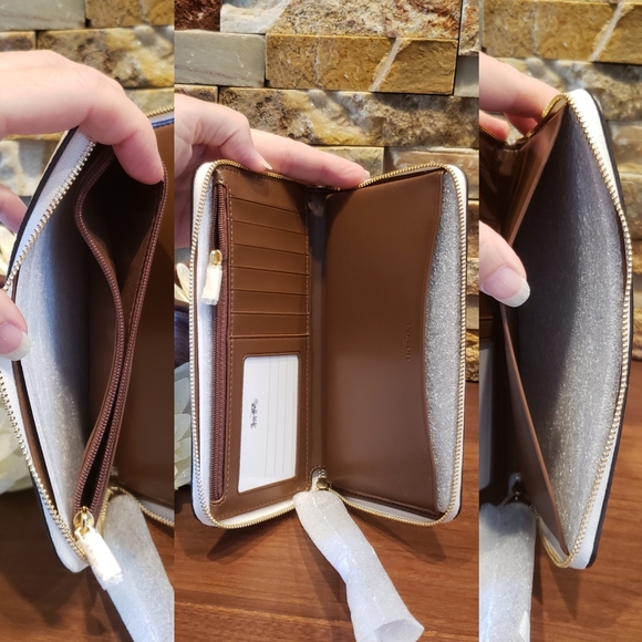 **SALE - 1 left** NEW Coach Leather Phone Wallet - Picture 6 of 9